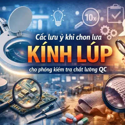 Ảnh nền bài viết cách chọn kính lúp cho phòng kiểm tra chất lượng QC