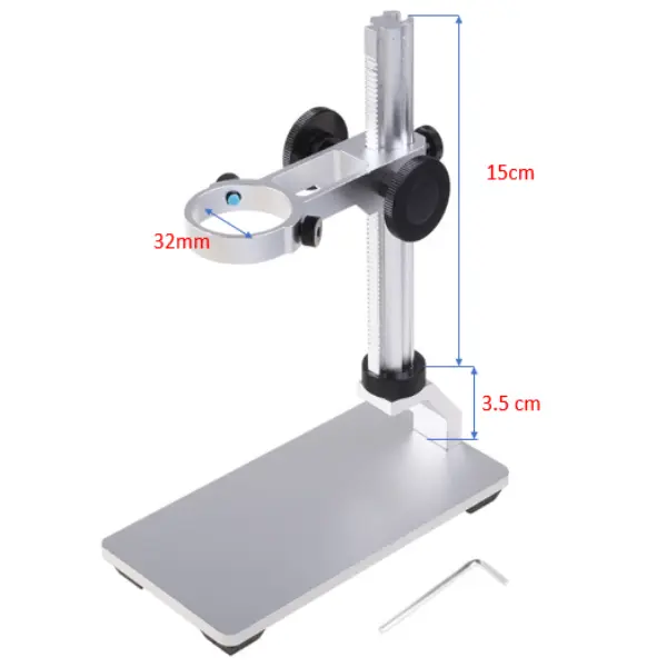 Hình ảnh giá đỡ kính hiển vi HANS-02 có kích thước