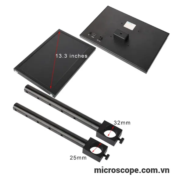 Bộ màn hình 13.3 inch gắn với kính hiển vi