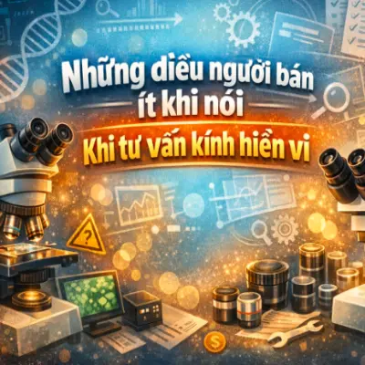 Ảnh nền bài viết những thông tin người bán ít khi nói khi bán kính hiển vi
