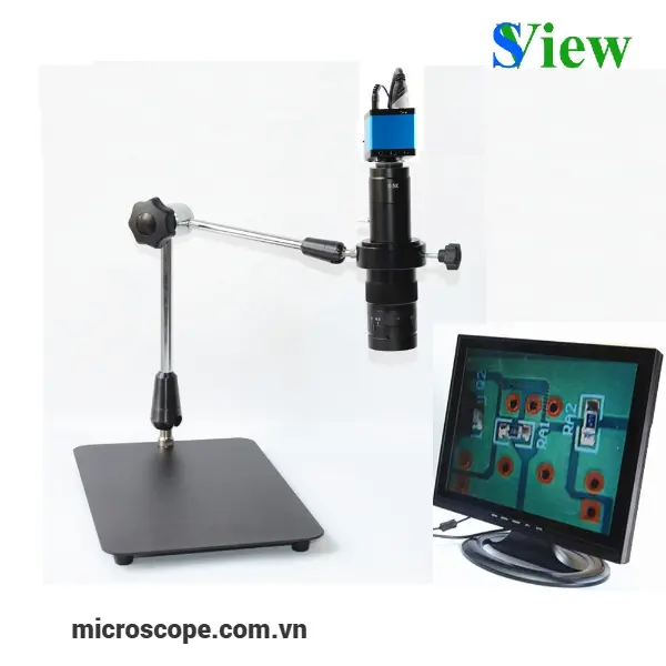 Hình ảnh bộ kính hiển vi kỹ thuật số SV-2100H với đế dạng trục khuỷu